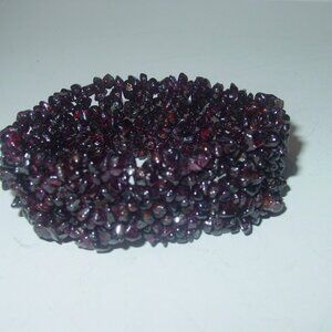 Garnets Thick Stretch Bracelet
